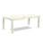 9 Piece Kitchen Table Set Includes a Rectangle Dining Table with Butterfly Leaf and 8 Baby Blue Linen Fabric Parsons Dining Chairs, Linen White-396257628-396257627