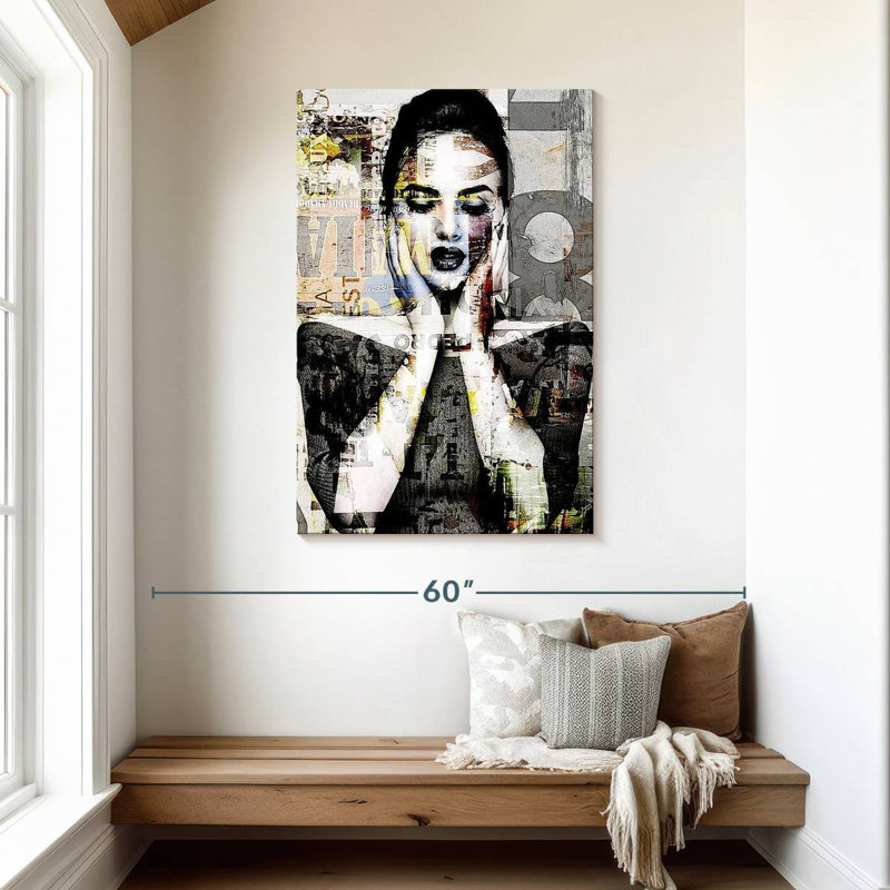 Leisha Modern Fashionista, 45" H x 30" W