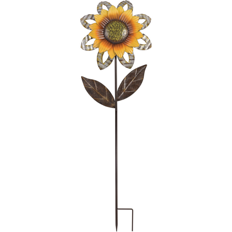 Piquet de jardin tournesol