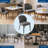 Set of 2 Modern Upholstered Dining Chairs with Wooden Legs - Ergonomic Fabric Side Chairs for Kitchen, Dining & Living Room, 265 Lbs Capacity