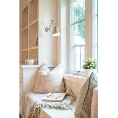 Alysa Steel Swing Arm Sconce