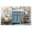 Meuble-lavabo 24 po bleu indigo avec portes à fermeture en douceur