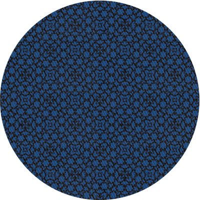 Tapis bleu marine à motifs Jaimes