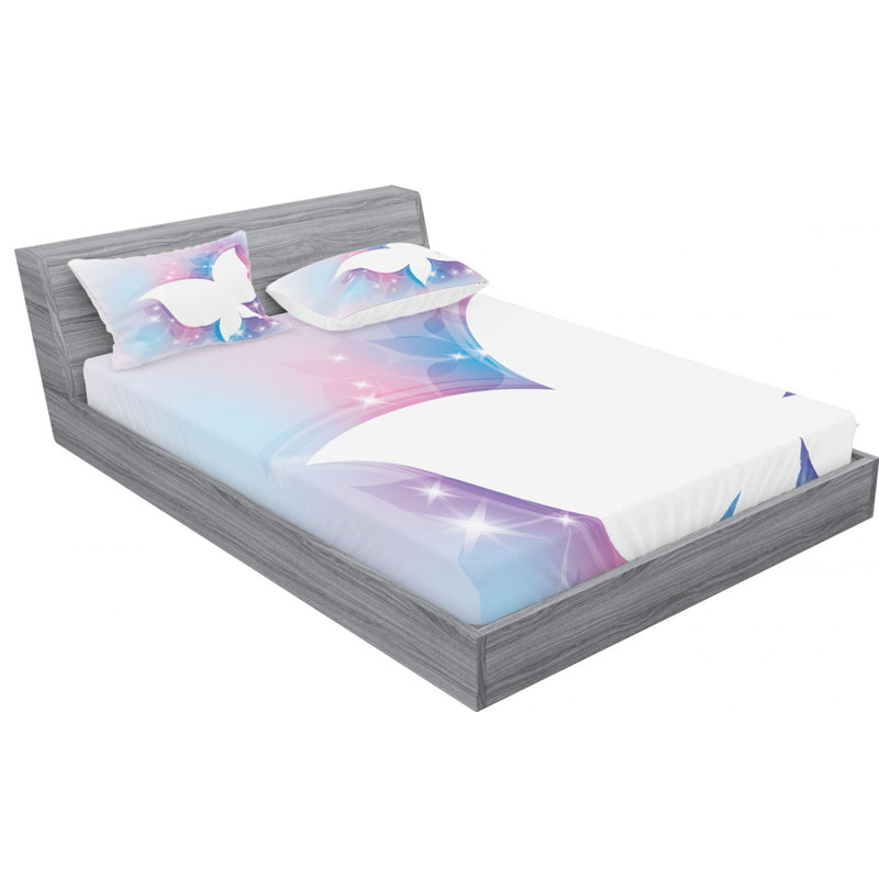 Microfiber Sheet Set, Queen Sheet Set with Fitted Sheet