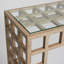 Corinne 61'' W Glass Console Table