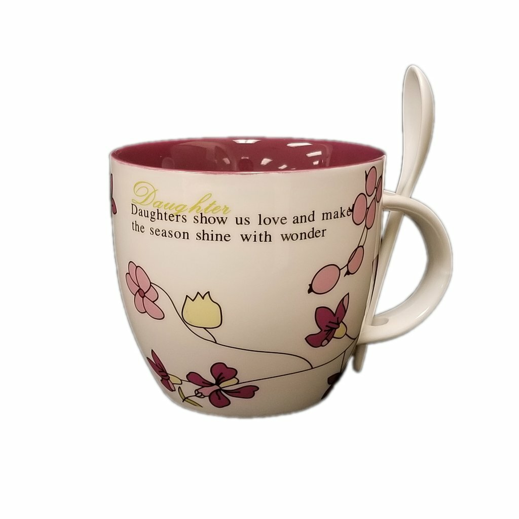 Gracie Oaks Barajas Daughter Love 2 Piece Coffee Mug Set | Wayfair