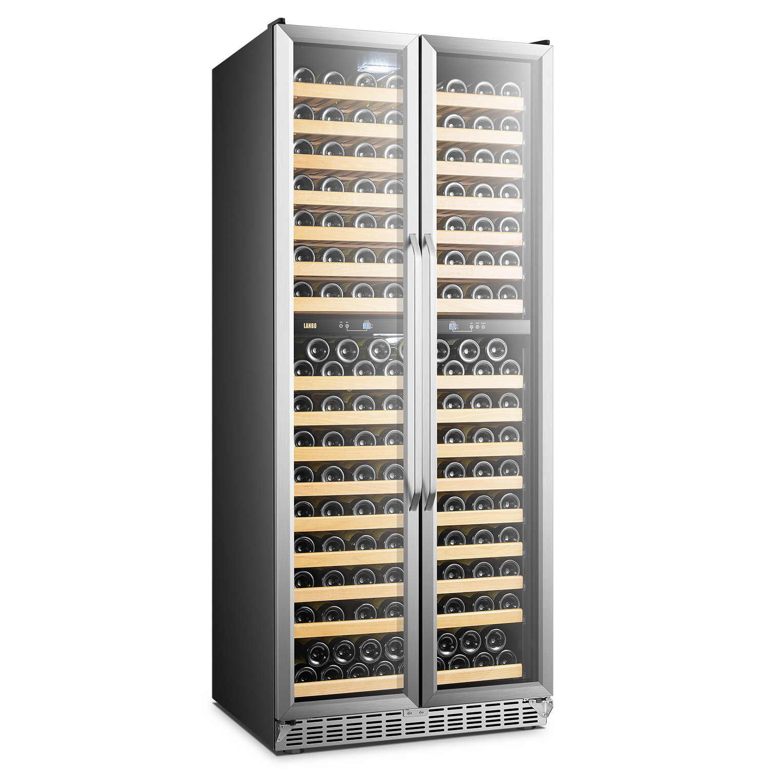32'' 255 Bottle Dual Zone Freestanding/Built-In Wine Refrigerator | Fridge.com