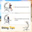 Chaise longue suspendue Venerocia avec support-1381339741