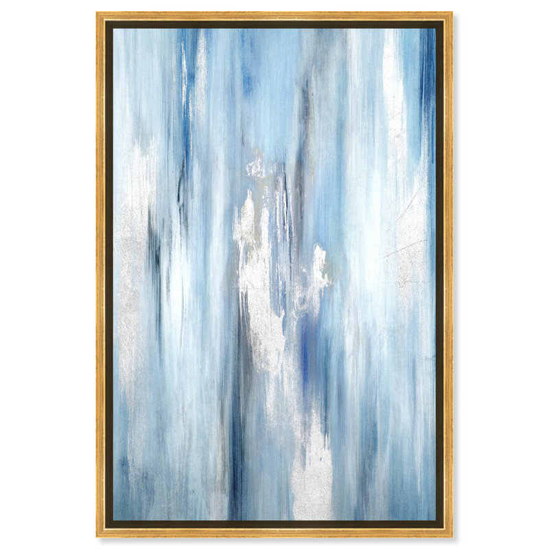 «Abstract Waterfall», reproduction d'art, Encadrement doré, H 45 po x l 30 po x P 1,5 po