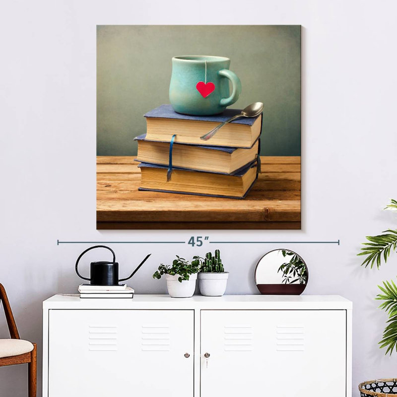 Kerner Books And Tea, 33" H x 33" W