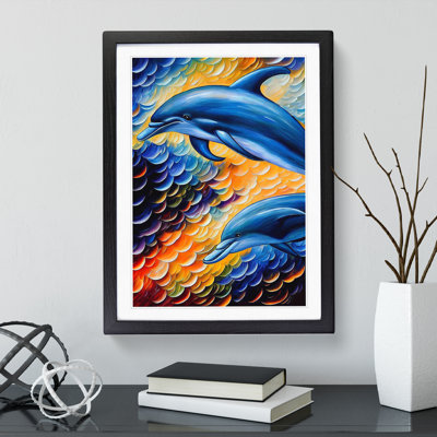 Two Dolphin No.1 - Wall Art