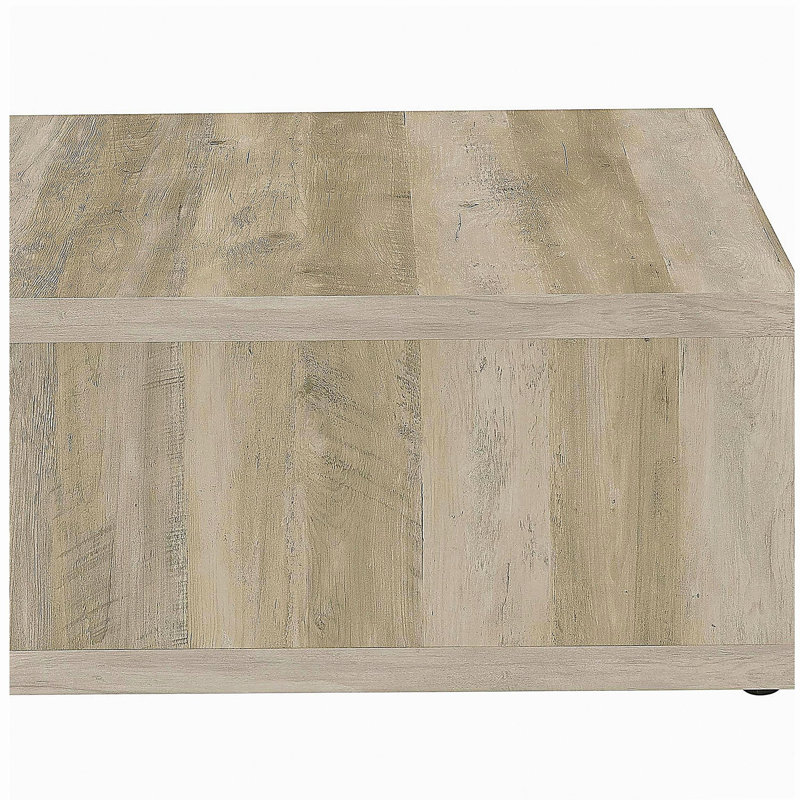 Table basse en bois de pin massif, Beige