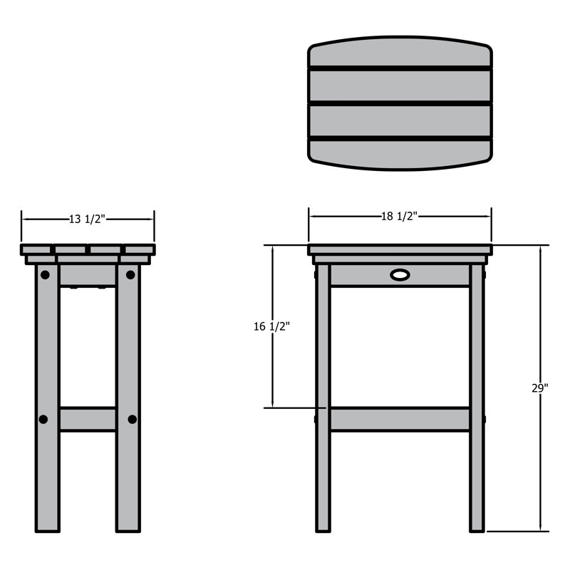 Tabouret de bar Arbnora, Bleu fédéral, 29"