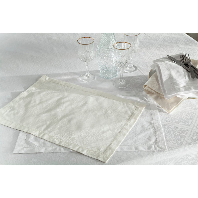 Luciana Cotton Napkin, Ivory, 22" x 22"
