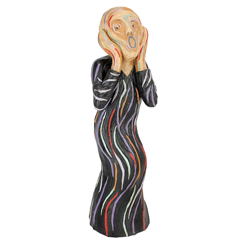 The Silent Scream Statue, 15" H x 4.5" W x 4.5" D