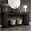 Console, table d'appoint à 2 niveaux, canapé