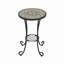 Table d'appoint de patio avec tablette
