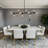  13- Light Dimmable Bubble Glass Sputnik Modern Linear Chandelier-700165118