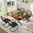 55.11-70.86in Rectangular Extendable Dining Table Set-1102996173-1102996169-1087116907