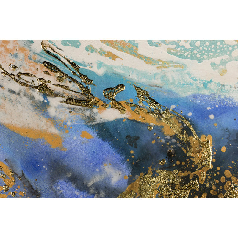 Blue Eternity Hand -Painted Acrylic Painting