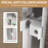 Aluminum Frame Double Sliding Shower Door, 60" Width, 72" Height, 1/4" (6mm) Tempered Glass With - Proof Film, Waterproof Design And Reversible, Bathroom Tall Door 6mm Clear Shatter Corrosion
