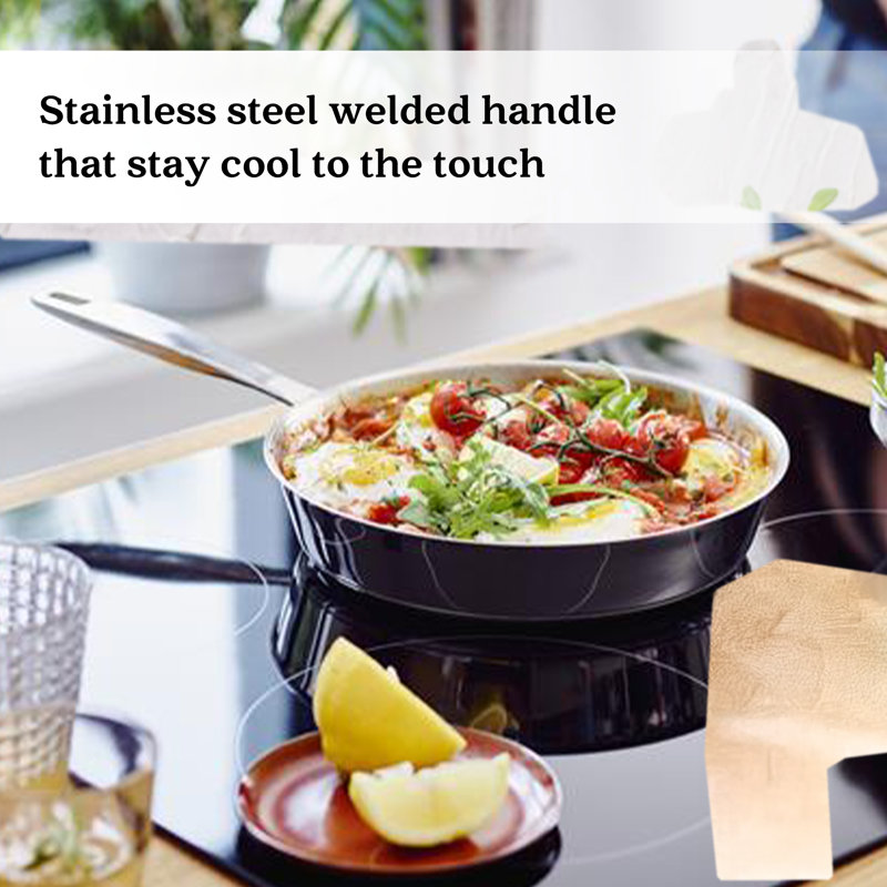Professional 3-Piece Stainless Steel Non-Stick Frying Pan Set