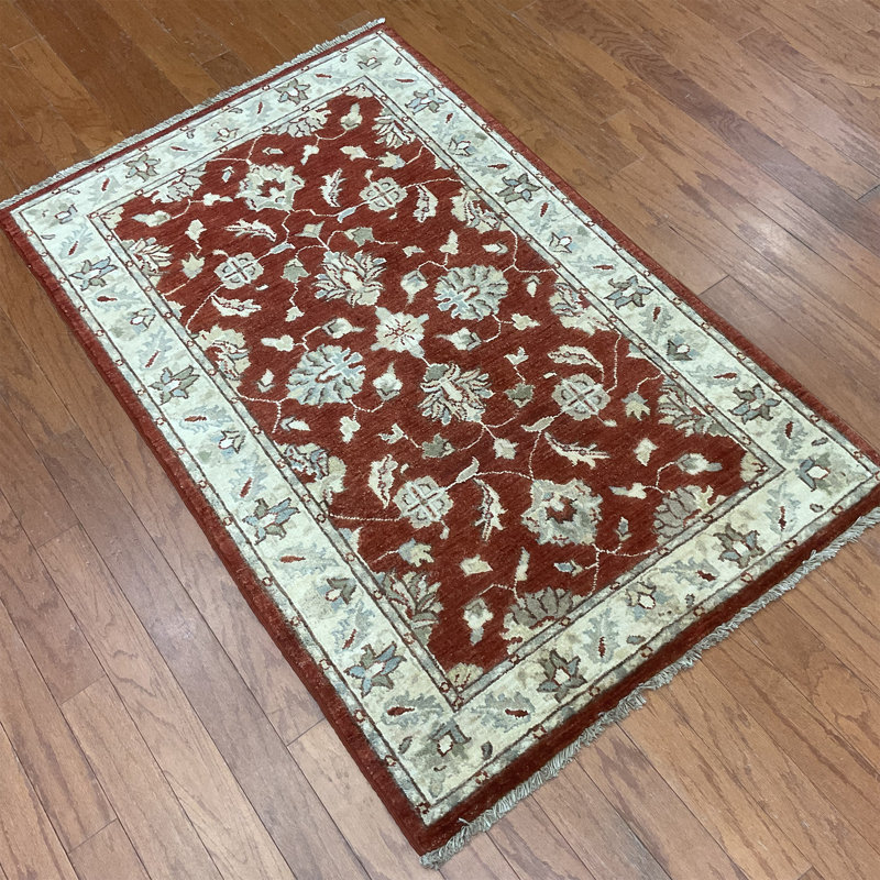  Handmade Oushak Wool Rug
