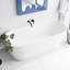 67" Freestanding Soaking Acrylic Bathtub