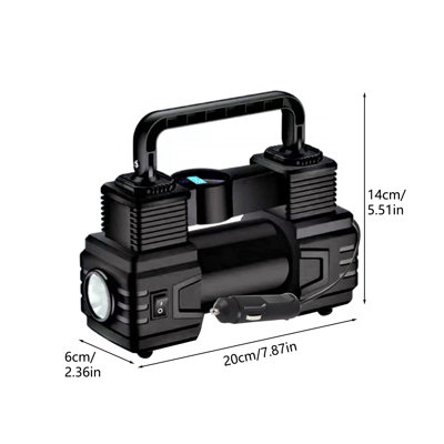 Automatic Digital Display Tire Inflator with LED Light 12V 150PSI Wire Auto Tire Inflator Pump
