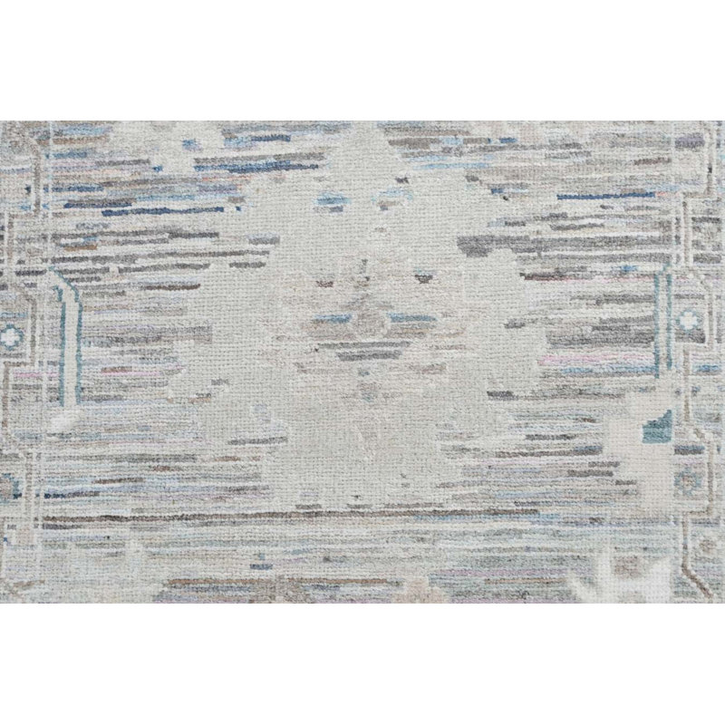 Oushak Collection, Transitional One-of-a-Kind Runner 2'4" X 25'5" Hand Knotted Area Rug