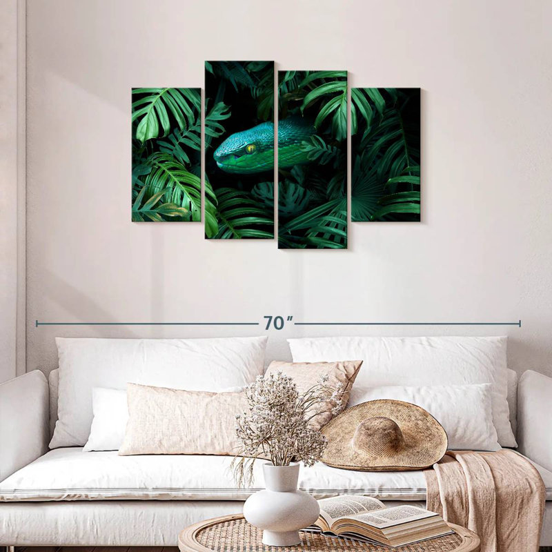 Brampt Tropical Snake, 27" H x 43" W