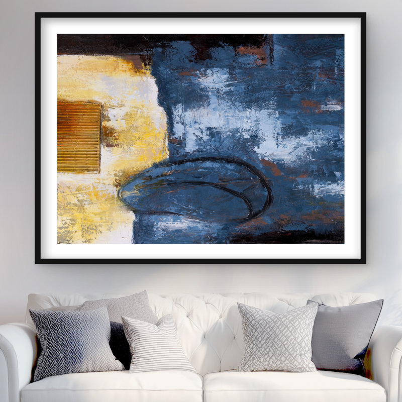 Art abstrait avec chiffres - impression de salon contemporain, H 36 po x l 48 po