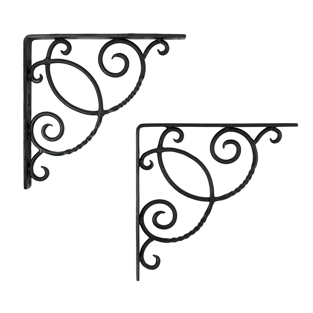 Polina Metal Bracket Plant Stand (Set of 2) Fleur De Lis Living