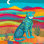 «Moonlit Leopard Landscape», art mural sur toile tendue