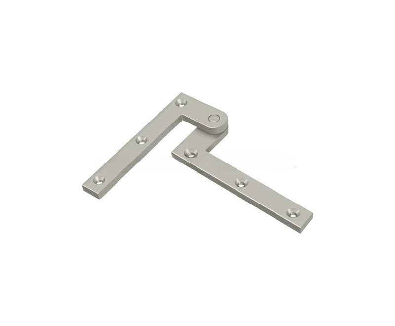 Charnière en nickel brossé de 4 3/8 po x 5/8 po x 1-7 / 8 po Deltana PH40U15, Nickel brossé