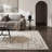 Harlow Abstract Lines Beige/ Black Area Rug-2141991229