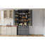 Buffet décoratif, garde-manger de style campagnard, grande armoire de rangement autoportante avec 3 tablettes réglables-298164427