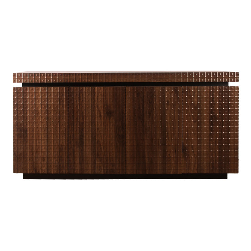 Buffet de rangement moderne et luxueux avec conception anti-déversement autoportante pour une utilisation efficace dans la cuisine et les espaces de vie