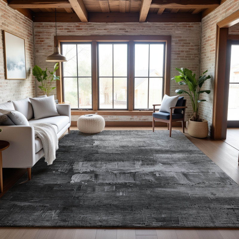 Premium Machine Washable Elize AMF1473 Abstract Rug, Rectangle 2'6" x 3'10"