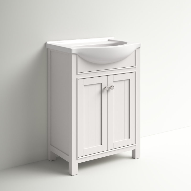 Ensemble de meuble-lavabo simple 24 po Carolyn, blanc