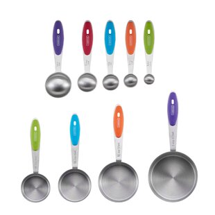 Measuring Cups Magnetic 7pcs Magnetic Measuring Spoons Set Dual Sided  Stainless Steel Double Sided Teaspoon Tablespoon for Dry and Liquid  Ingredients (Black) Coffee Measuring Cup 