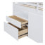 Lit mezzanine simple avec 4 tiroirs, sous l'armoire et les tablettes-1834220599