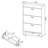 Kyla White 3-Tier Engineered Wood Shoe Cabinet-328462633
