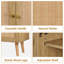 Armoire d'appoint en bois 2 portes avec tablettes réglables Corvyn-666477047-666477032