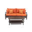 Barcelo 5 Piece Rattan Sofa Set with Cushions-347381975