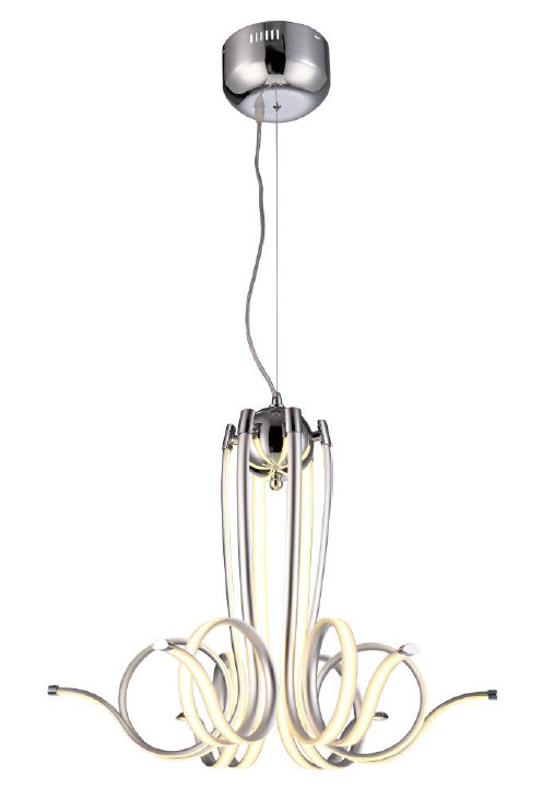 Lundergan - Light Chrome LED Unique/Statement Pendant