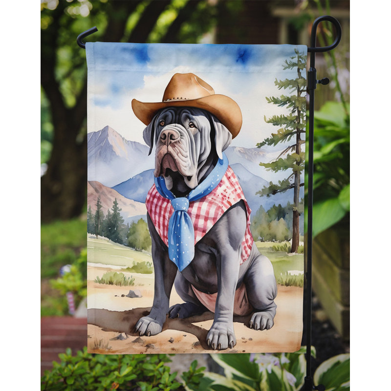 Drapeau Cowboy Welcome Garden, Mâtin napolitain