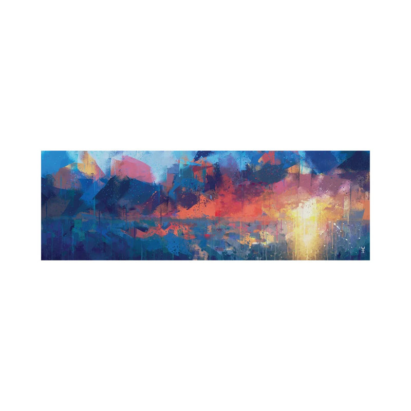 Defiant Cobalt by Van Credi - Wrapped Canvas Panoramic Gallery-Wrapped Canvas Giclée, 30.48 cm H x 91.44 cm W
