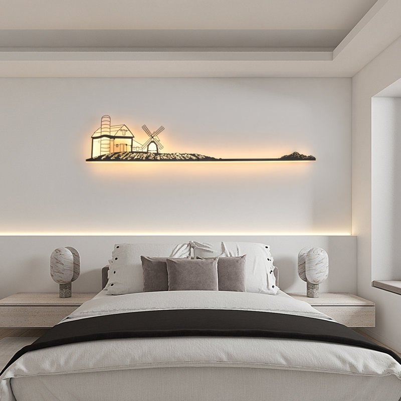 1 - Light 47.24" LED Dimmable Modern Flush Mounted Sconce