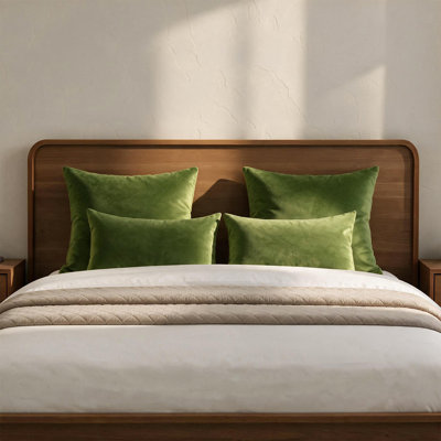 Ensemble de coussin lombaire en velours 12 po x 20 po, coussin décoratif doux
